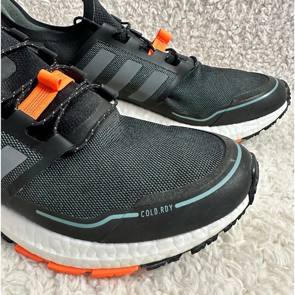 Adidas Men's ULTRABOOST C.RDY DNA Black/Grey/Orange Waterproof Running Shoes - Picture 7 of 10